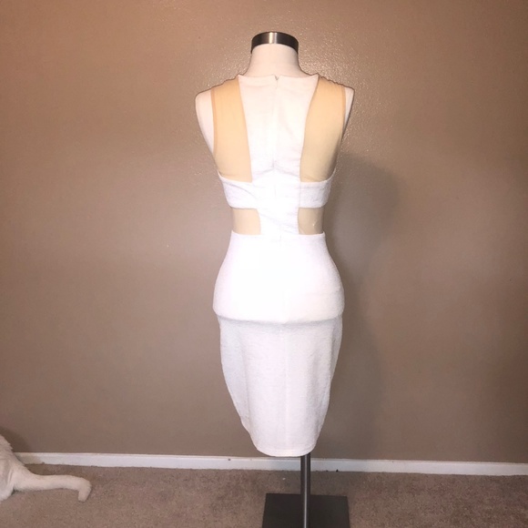 FLASH SALE Body-Con Dress w/ Nude Mesh Sz. Sm - Picture 2 of 4